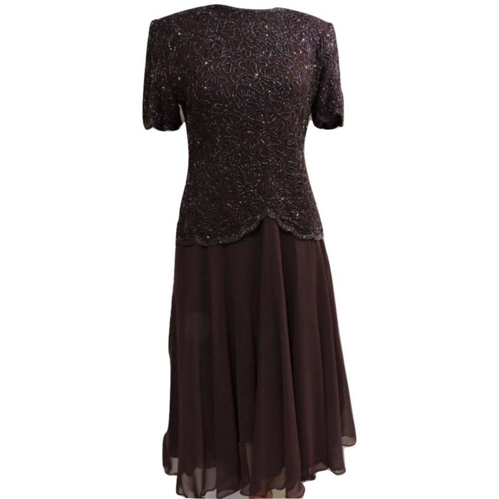 Vintage Brilliante By J.A. Beaded Dress